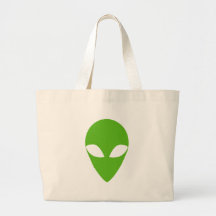 GREEN ALIEN CANVAS BAGS