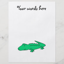Green alligator full color flyer