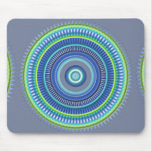 Green and Blue Mouse Pad