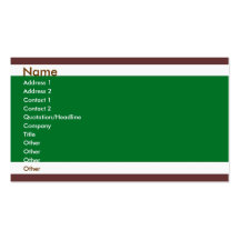 Green and Brown Business Cards