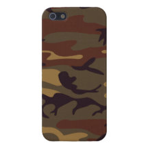 Green and Brown Military Camo Case For The iPhone 5