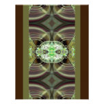 Green and Brown Razzle Dazzle Custom Invitation