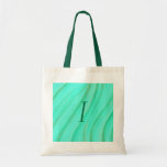 Green and gold blends, Monogram tote bags