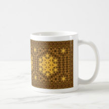 Green and gold mug