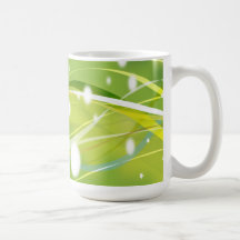 Green and White Coffee Mug