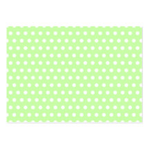 Green and White Polka Dot Pattern. Spotty. Business Card Template