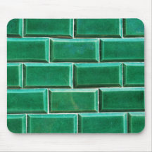 Green antique mosaics background mousepad