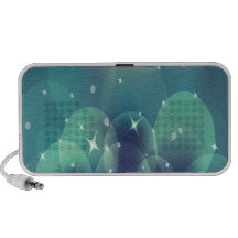 Green Balls Background Laptop Speaker