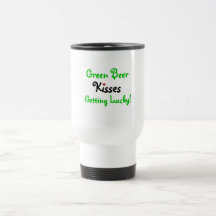 Green Beer and Kisses Tshirts and Gifts Coffee Mugs