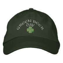 Green ber day St Patrick's Embroidered Hats