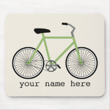 Green Bicycle Mousepad
