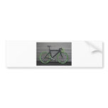 Green Bike bumper stickers