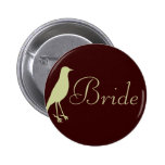 Green Bird Button