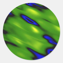 Green-blue shmear, computer-generated texture sticker