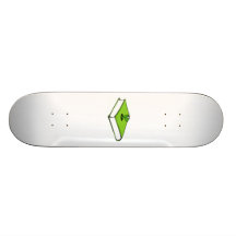 Green Book Worm Skate Board Deck
