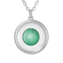 Green Bowling Ball Necklaces