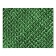 Green Coloured Basket weave Pattern Art Photo