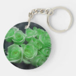 Green colourized bunch roses