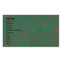 Green crackle business cards