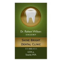 green Dental businesscards with appointment card Business Card Template