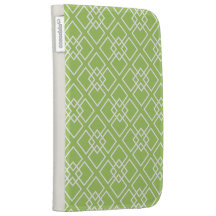 Green Diamond Geometric Pattern Kindle Keyboard Covers