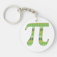 Green Diamonds Pi.png Acrylic Keychains