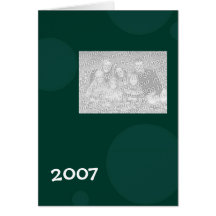 Green Dots Greeting Cards