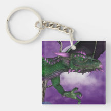 Green Dragon Acrylic Keychains