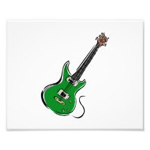 green electric guitar music graphic.png photo