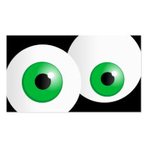 Green Eyes Business Card Template