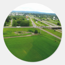 Green Fields Sticker