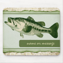 Green fish customizable mousepad
