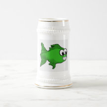 GREEN FISH MUG