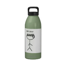 green fish taco water bottle