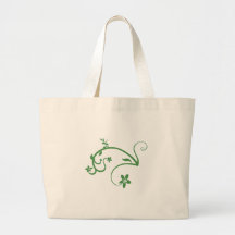 Green Floral Bag
