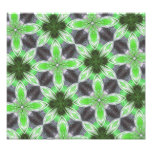 Green flower pattern photographic print