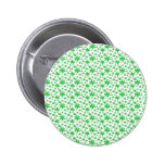 Green Flowers on White Pin