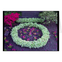 Green Flowrid Circle Card