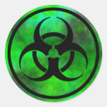 Green Fog Biohazard Symbol Sticker