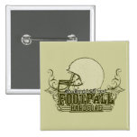Green Football Hardcore Tshirts and Gifts Pinback Button