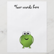 Green frog flyer design