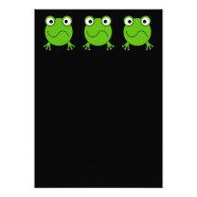Green Frog. Looking confused. Custom Invite