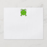 Green Frog. Looking confused. Flyers