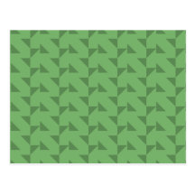 Green Geometric Abstract Pattern. Postcards