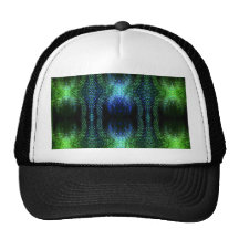 Green Glow Snake Skin Hats