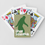 Green gone squatchin slogan text