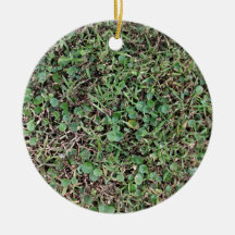 Green grassy ground ornaments