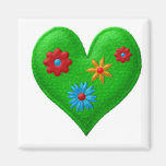GREEN HEART Locker Magnets, Refrigerator