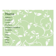 Green Leaves - Chubby Business Card
