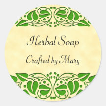 Green Leaves Custom Craft Stickers